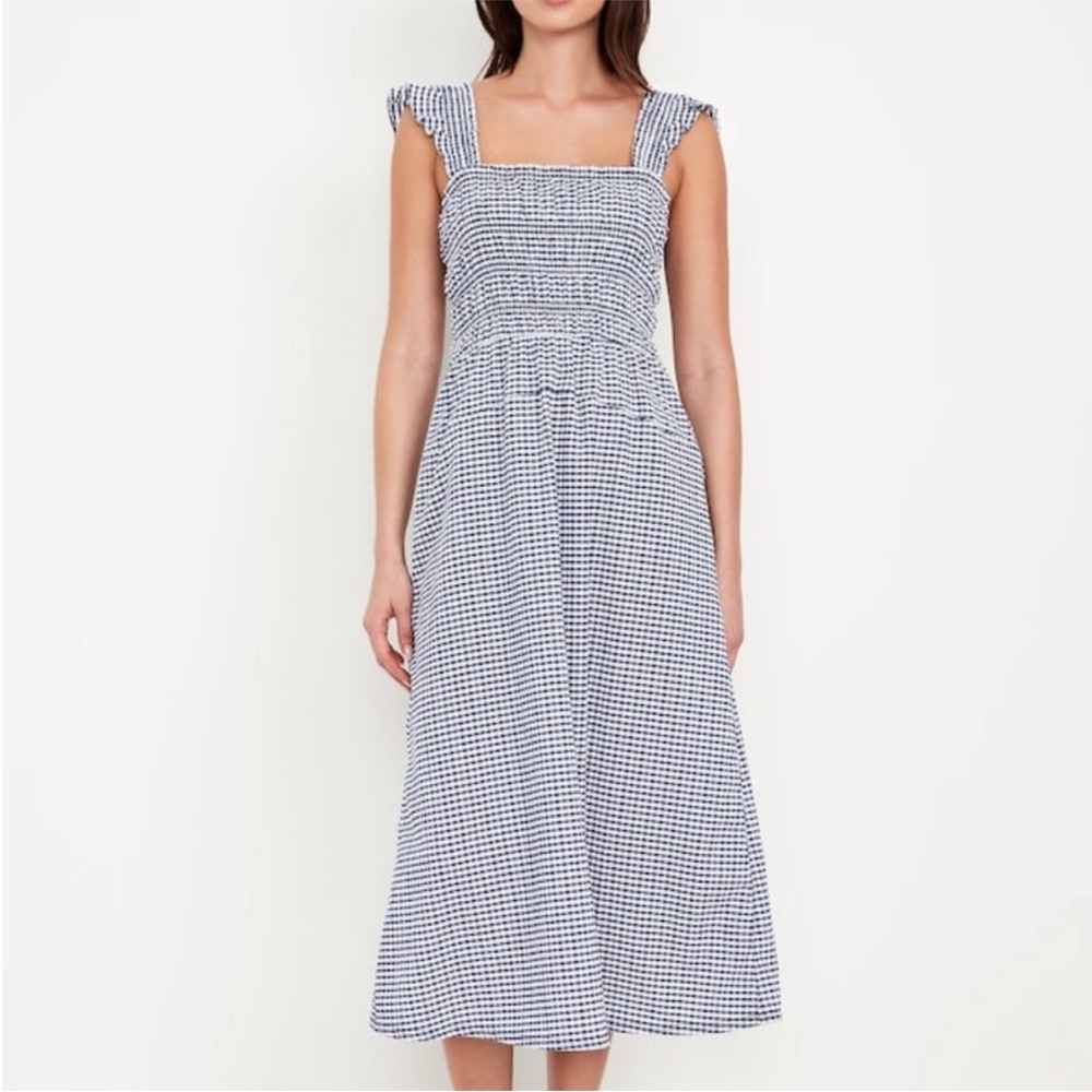 Old Navy Navy Gingham Dress